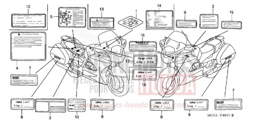 CAUTION LABEL ST13004 de 2004